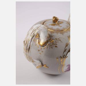 Meissen Teekanne Figurenmalerei