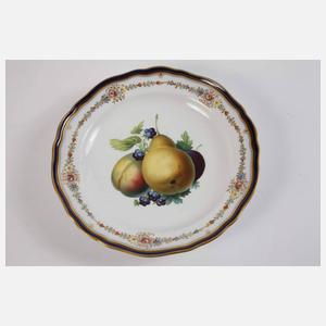 Meissen Obstteller mit Blumenkranz
