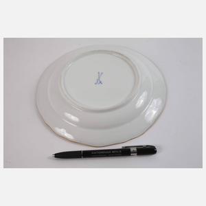 Meissen Obstteller mit Blumenkranz