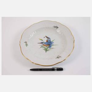 Meissen sechs Speiseteller Vogelmalerei