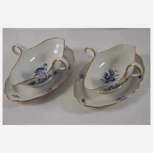Meissen umfangreiches Speiseservice "Blaue Blume"