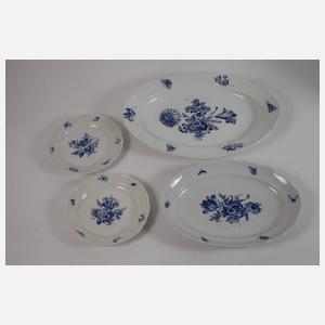 Meissen umfangreiches Speiseservice "Blaue Blume"