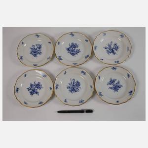 Meissen umfangreiches Speiseservice "Blaue Blume"