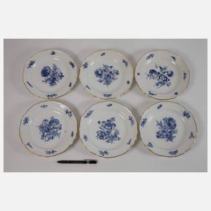 Meissen umfangreiches Speiseservice "Blaue Blume"
