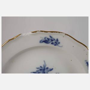 Meissen umfangreiches Speiseservice "Blaue Blume"