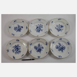 Meissen umfangreiches Speiseservice "Blaue Blume"