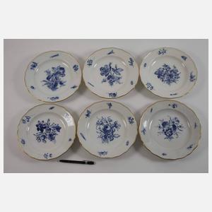 Meissen umfangreiches Speiseservice "Blaue Blume"