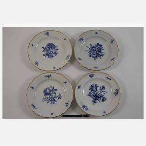 Meissen umfangreiches Speiseservice "Blaue Blume"