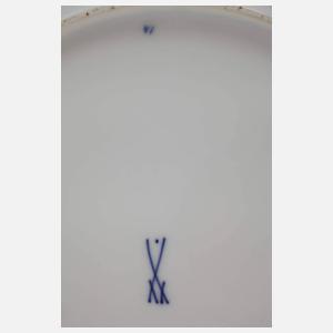 Meissen Schale "Blumenbukett" mit Blaufond