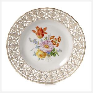 Meissen Durchbruchschale "Blumenbukett"