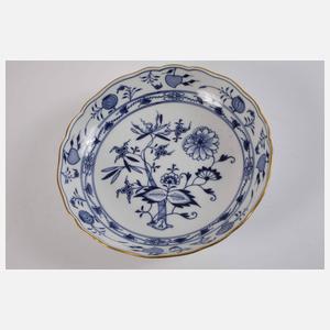 Meissen Schale "Zwiebelmuster" mit Goldrand
