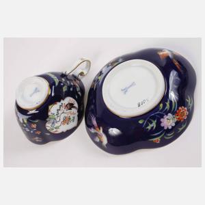 Meissen Vierpasstasse Indischmalerei