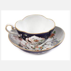 Meissen Vierpasstasse Indischmalerei