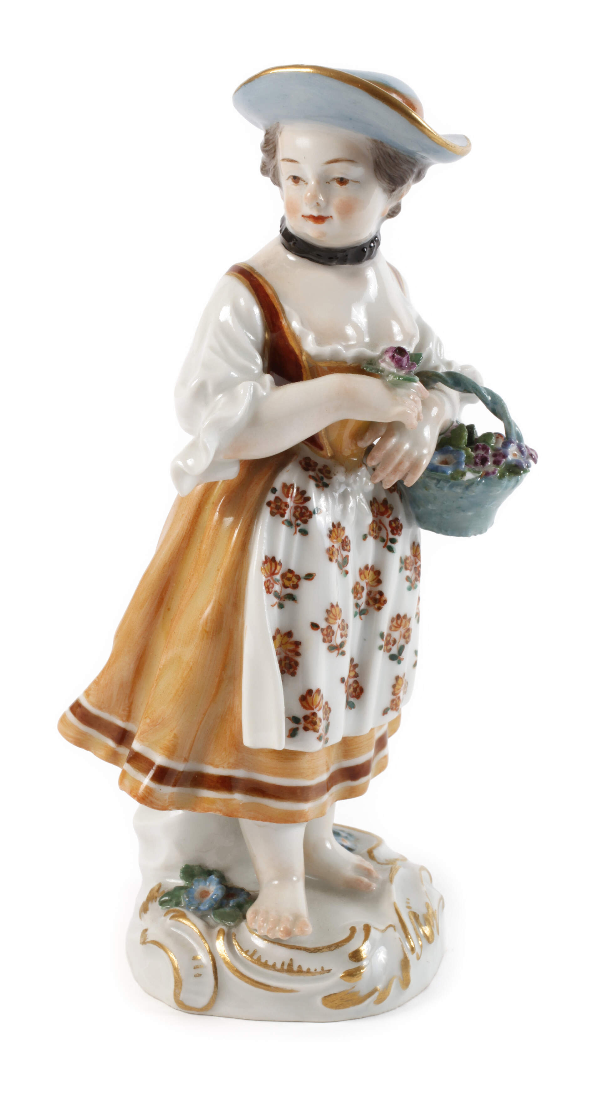 Meissen "Gärtnerkind mit Blumenkorb"