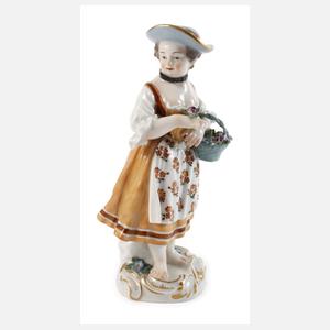 Meissen "Gärtnerkind mit Blumenkorb"