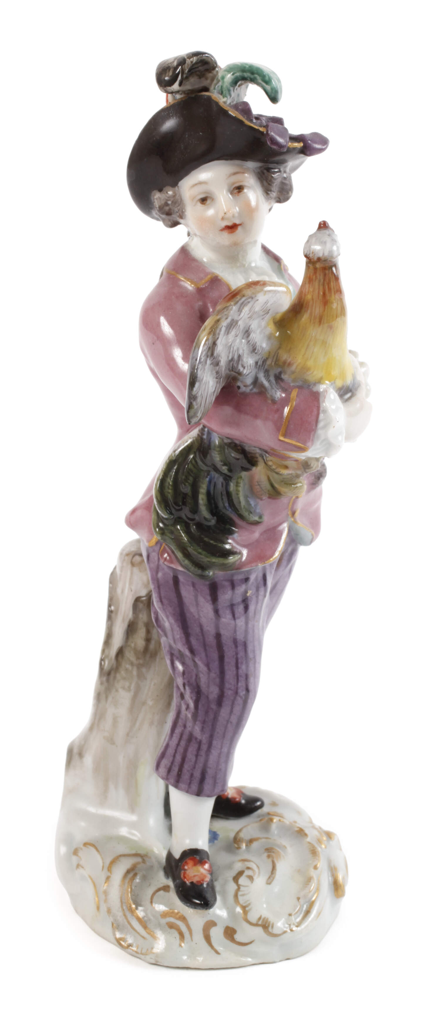 Meissen "Knabe mit Hahn"