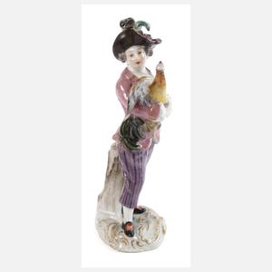 Meissen "Knabe mit Hahn"