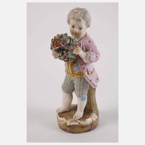 Meissen Gärtnerkind und Jahreszeitenfigur