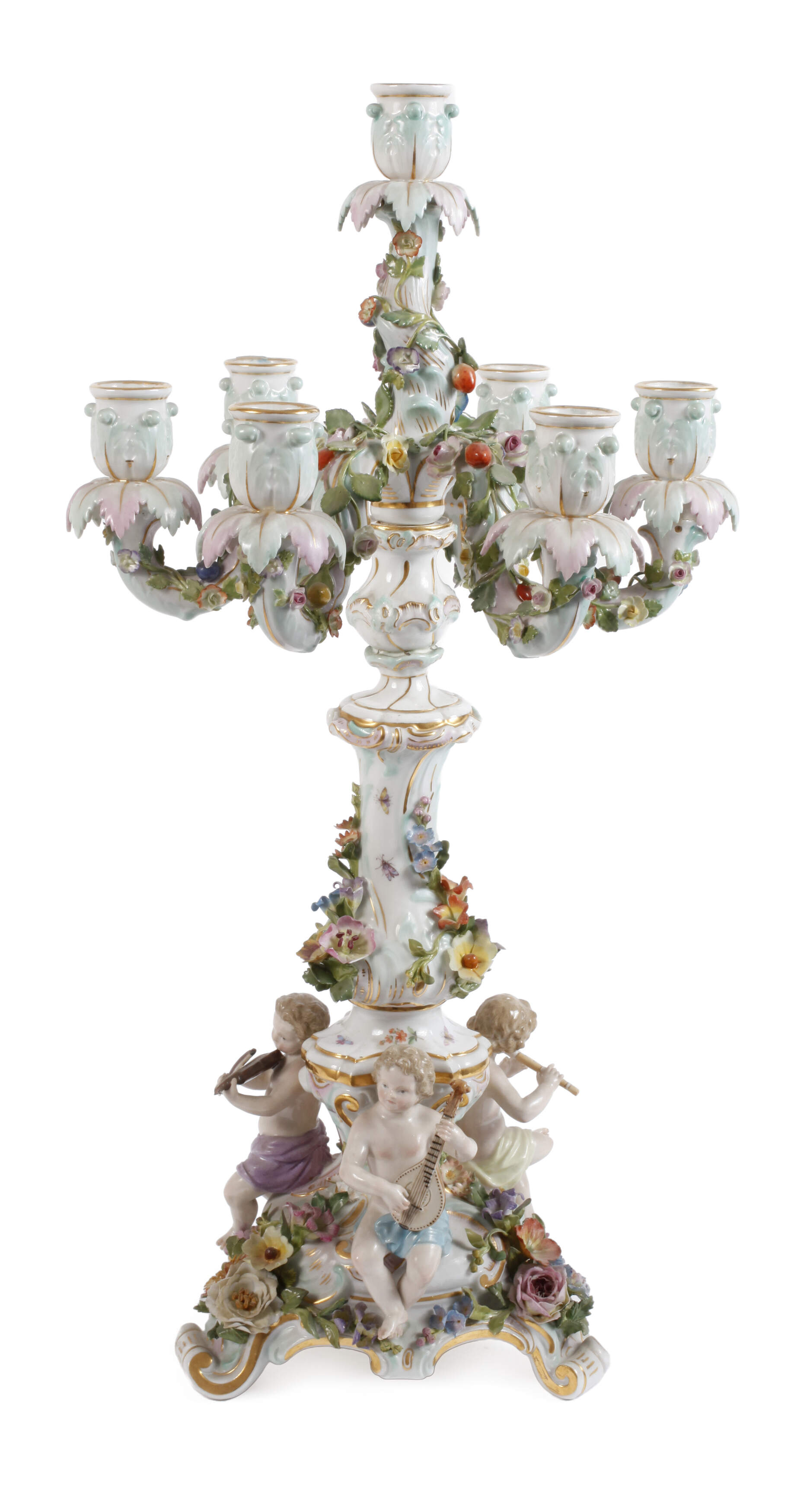 Meissen "Leuchter mit musizierenden Kindern"