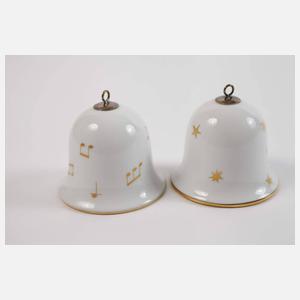 Meissen zwei kleine Glocken "Musizierende Engel"