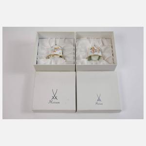 Meissen zwei kleine Glocken "Musizierende Engel"