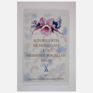 Meissen zwei Wandplatten für Fachgeschäft