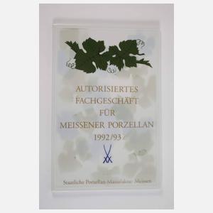 Meissen zwei Wandplatten für Fachgeschäft