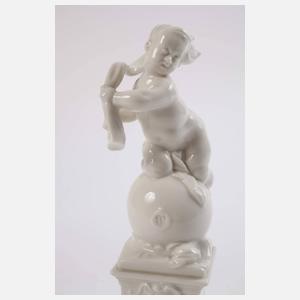 Nymphenburg Paar Putten mit "Bayerischem Wappen"