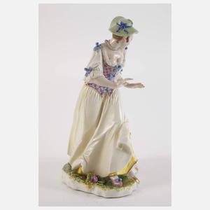 Nymphenburg „Dame mit zerrissenem Rock und Hund“