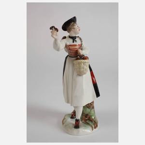 Nymphenburg "Schwammerlverkäuferin"