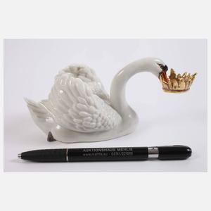 Nymphenburg "Schwan mit Krone"