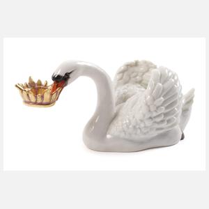 Nymphenburg "Schwan mit Krone"