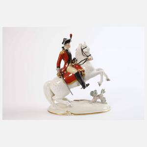 Nymphenburg "Dragoner-Offizier zu Pferd"