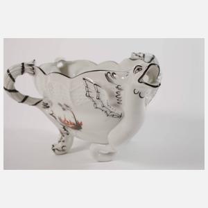 Nymphenburg Sauciere mit Drachenausguss