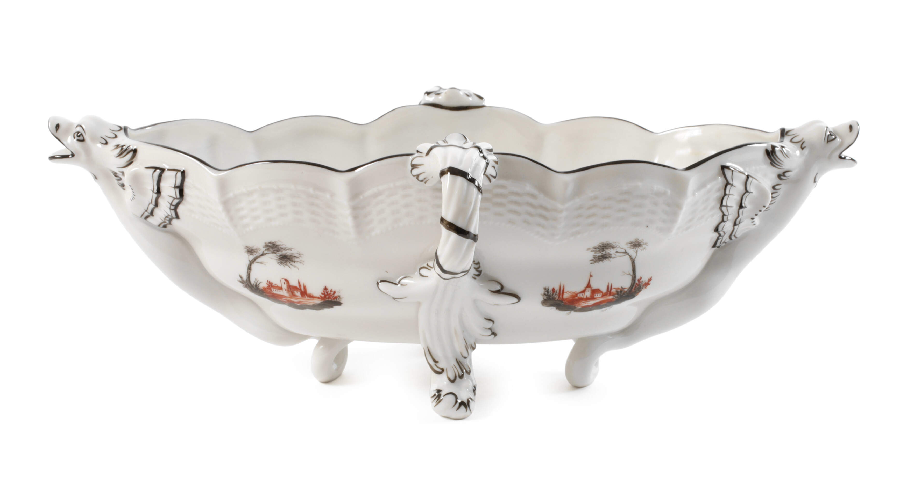 Nymphenburg Sauciere mit Drachenausguss