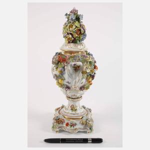 Potschappel Potpourri-Prunkvase Figurenmalerei