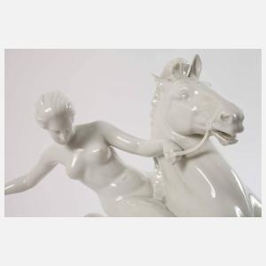 Rosenthal "Amazone zu Pferde"
