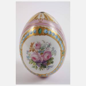 Großes Osterei Blumenmalerei