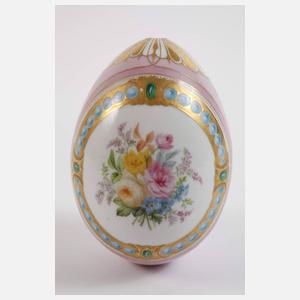 Großes Osterei Blumenmalerei