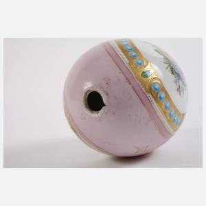 Großes Osterei Blumenmalerei