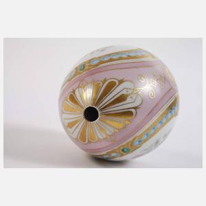 Großes Osterei Blumenmalerei