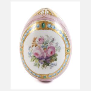 Großes Osterei Blumenmalerei