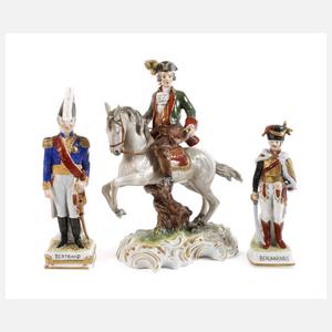 Thüringen zwei Generäle und Jäger zu Pferd