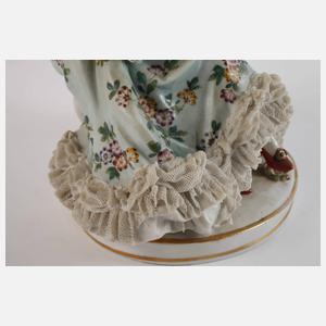 Volkstedt Rokokodame mit Diener