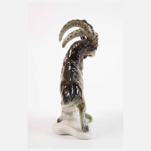 Karl Ens Volkstedt "Steinbock mit Echse"