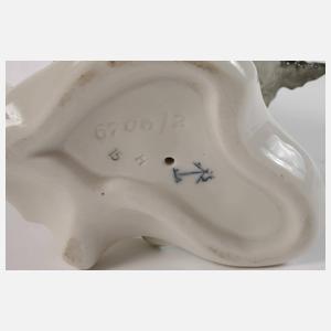 Karl Ens Volkstedt "Steinbock mit Echse"