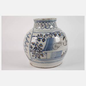 Große Majolikavase mit Bischof Neapel