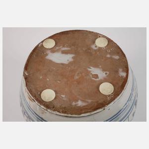 Große Majolikavase mit Bischof Neapel