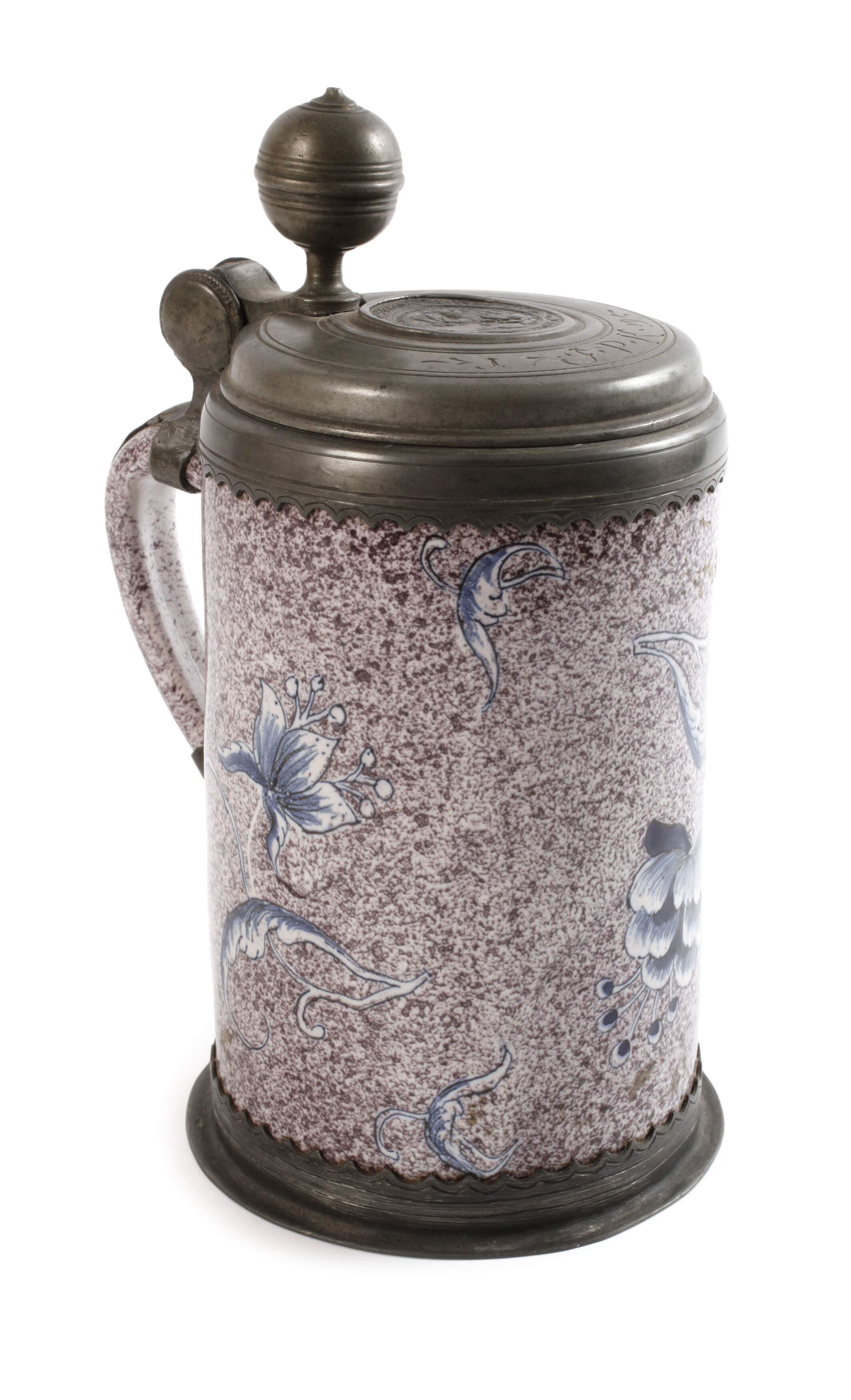 Früher Hanauer Fayencewalzenkrug