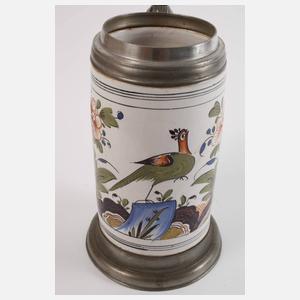 Barocker Thüringer Fayencewalzenkrug